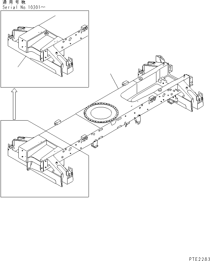 CHASSIS 22T-47-21100 KOMATSU