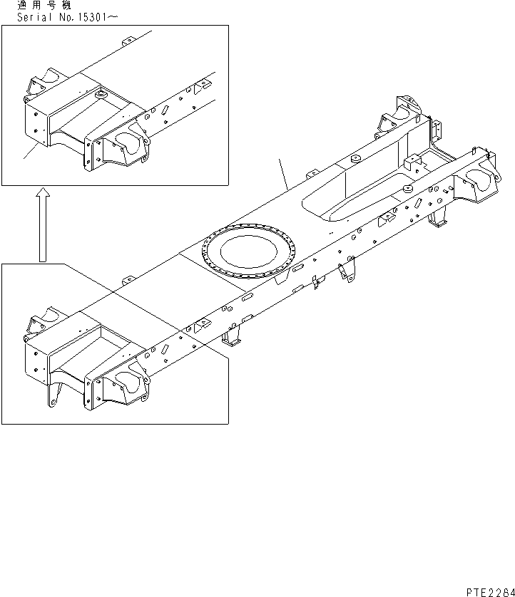 CHASSIS 22T-47-26100 KOMATSU