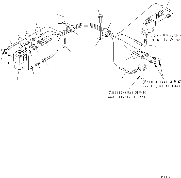 Шланг 22T-61-21160 KOMATSU