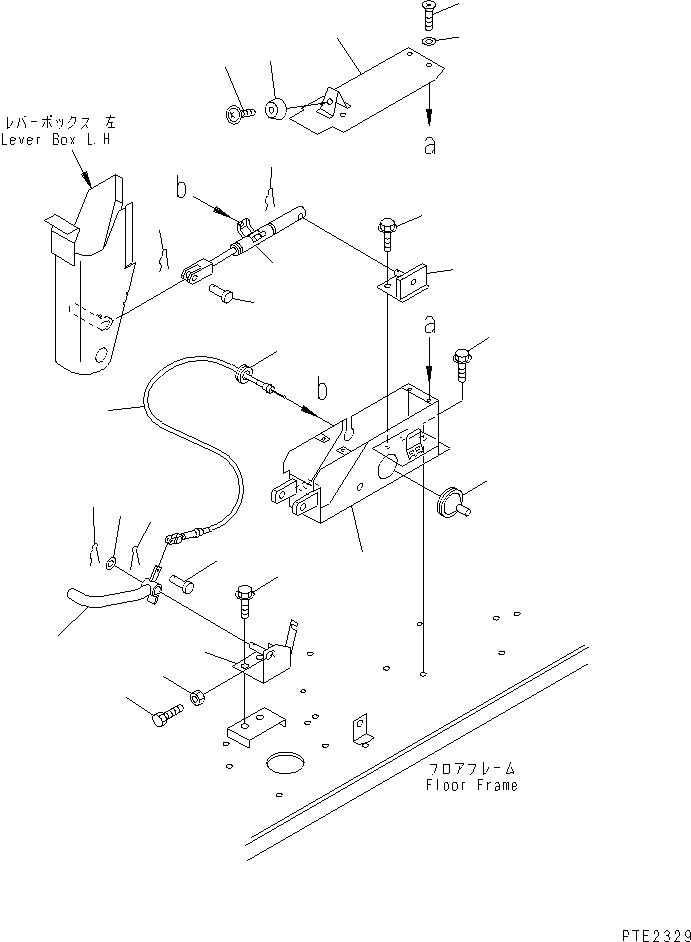 BOX,L.H. 22T-43-22150 KOMATSU