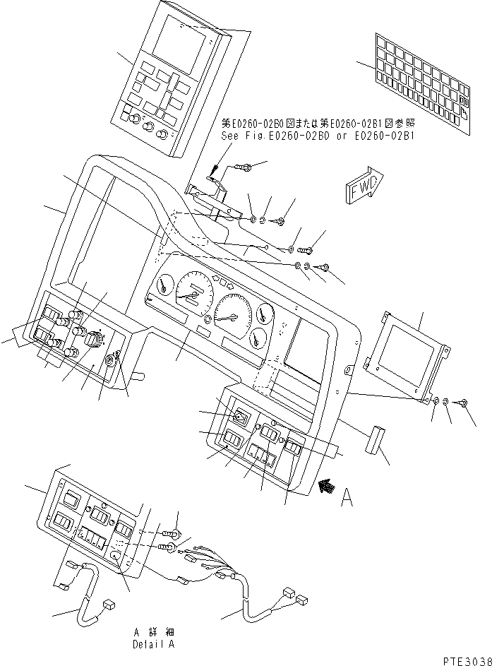 PANEL ASS'Y,INSTRUMENT 23S-05-55040 KOMATSU