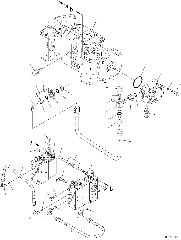VALVE ASS'Y,SERVO¤ REAR (708-25-09231) KOMATSU