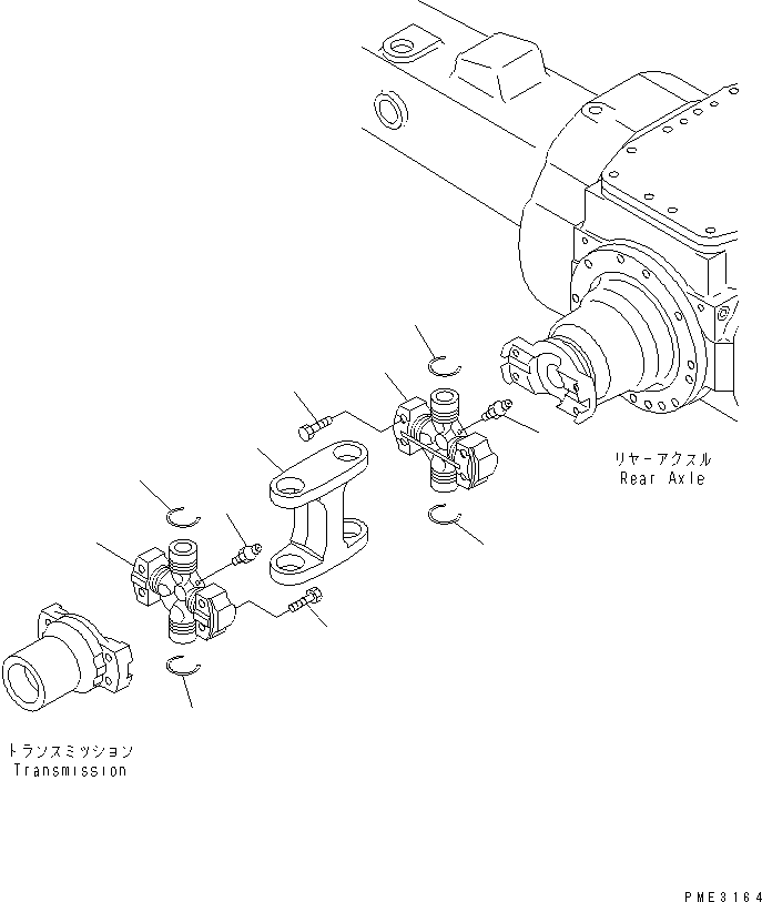DRIVE SHAFT ASS'Y,REAR \0\418-20-14112 KOMATSU