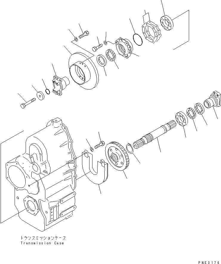 COUPLING,REAR 417-15-13752 KOMATSU