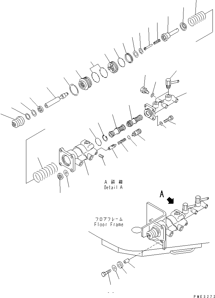 CYLINDER ASS'Y,BOOSTER 417-43-27520 KOMATSU