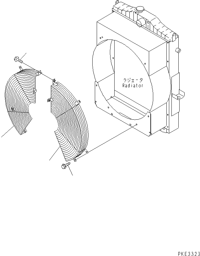 GUARD,FAN, R.H. 419-03-23130 KOMATSU