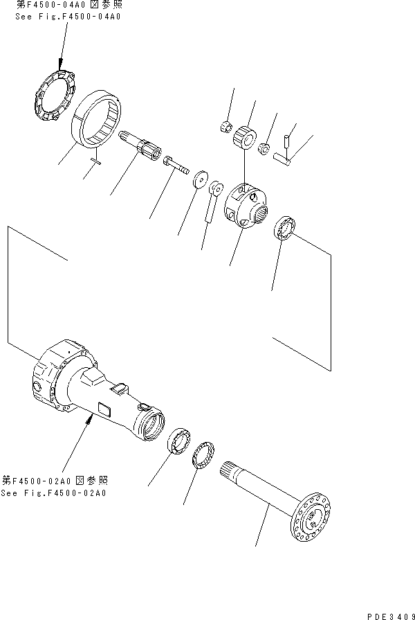 AXLE ASS'Y,REAR 419-23-20013 KOMATSU
