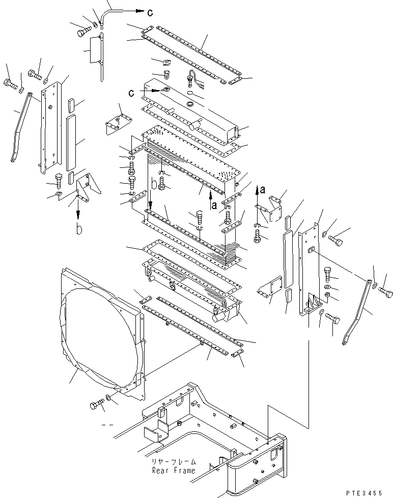 Радиатор в сборе 41L-03-21101 KOMATSU