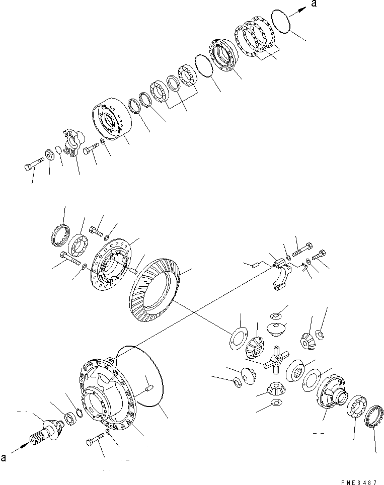 DIFFERENTIAL ASS'Y 425-23-21090 KOMATSU