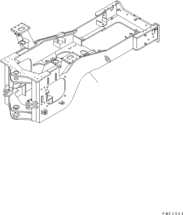 Задняя рама 425-S95-3832 KOMATSU