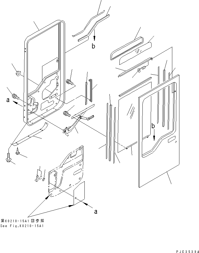 DOOR ASS'Y,L.H. 421-56-21701 KOMATSU