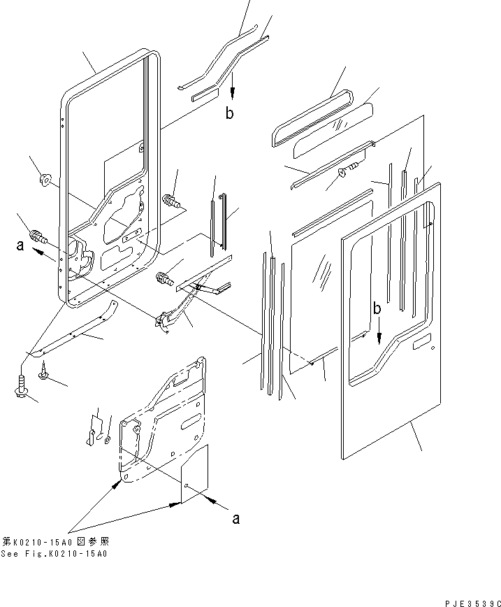DOOR ASS'Y,L.H. 421-926-2100 KOMATSU