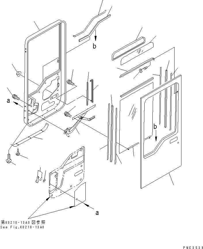 DOOR A.,(L.H) 421-926-2102 KOMATSU
