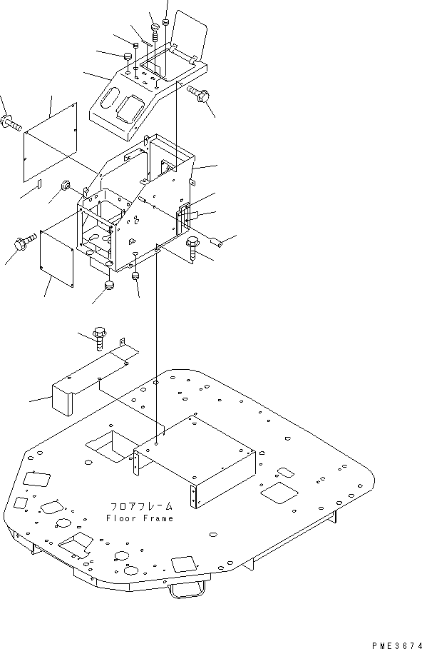 BOX,R.H. 417-54-22213 KOMATSU