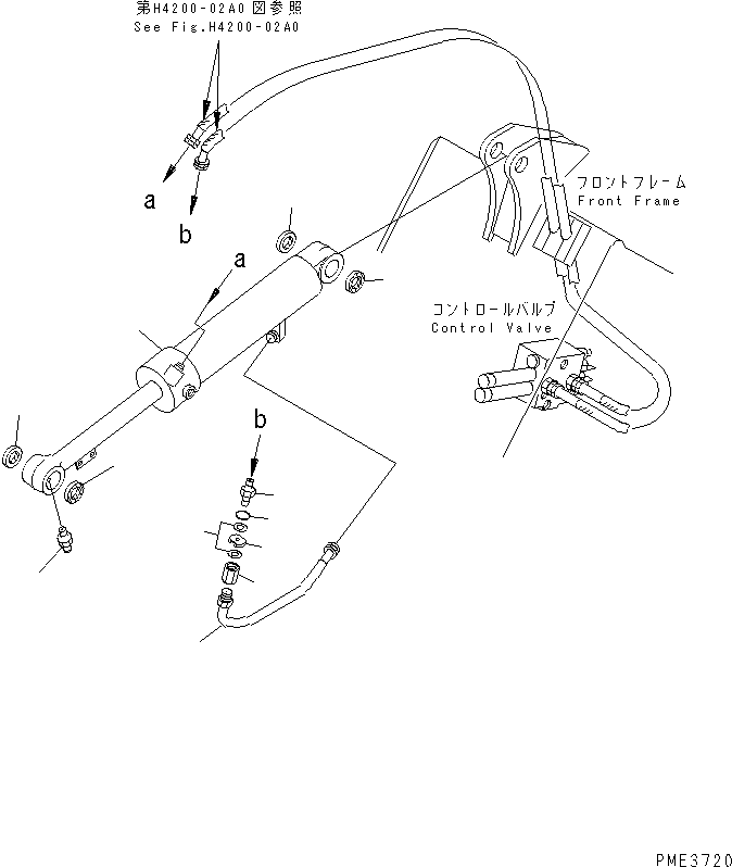 CYLINDER GROUP,DUMP (707-00-X7220) KOMATSU