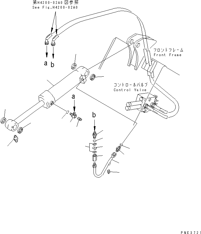 CYLINDER GROUP,DUMP (707-00-X7210) KOMATSU