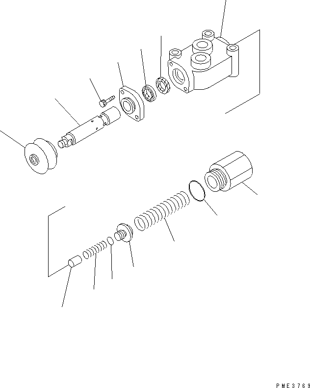 VALVE ASS'Y,STOP \0\421-64-15500 KOMATSU