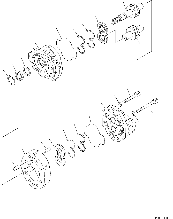 PUMP ASS'Y,(SAR(4)160) 705-12-44040 KOMATSU