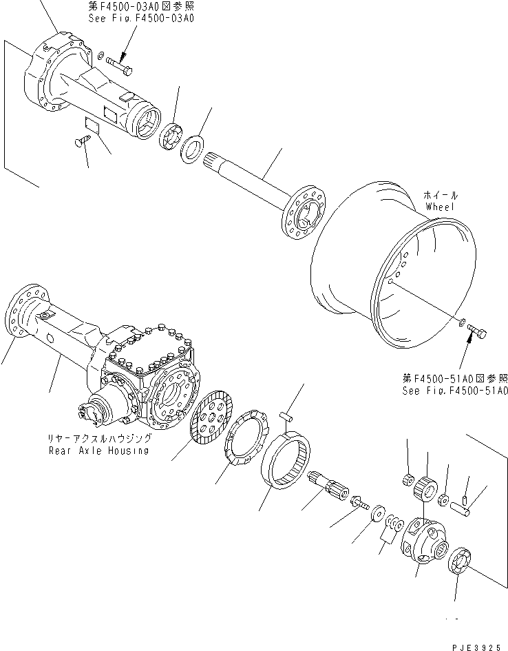 AXLE ASS'Y,REAR 418-23-20001 KOMATSU