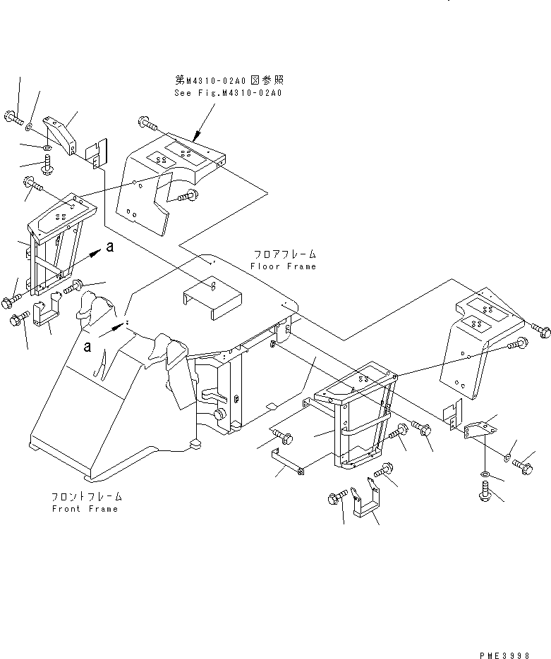 LADDER,L.H. 418-54-24111 KOMATSU