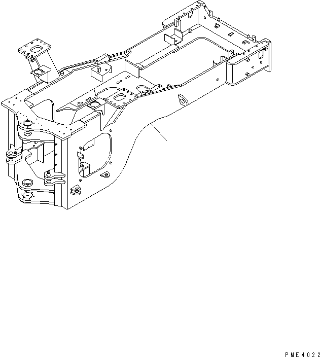 Задняя рама 425-S05-3151 KOMATSU