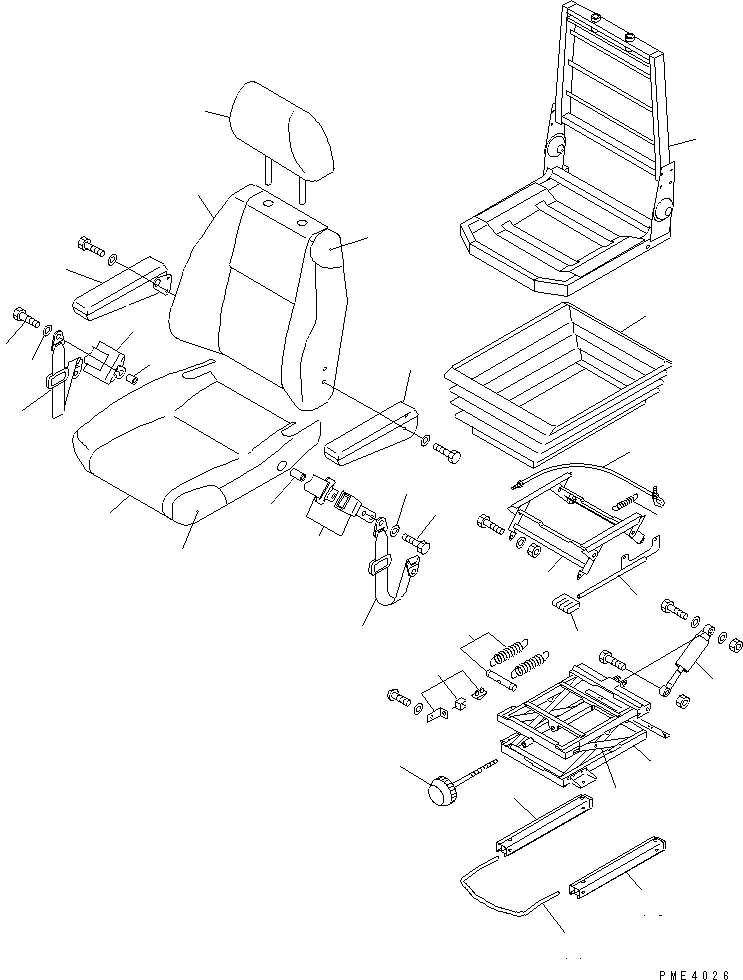 сиденье в сборе 423-960-2100 KOMATSU