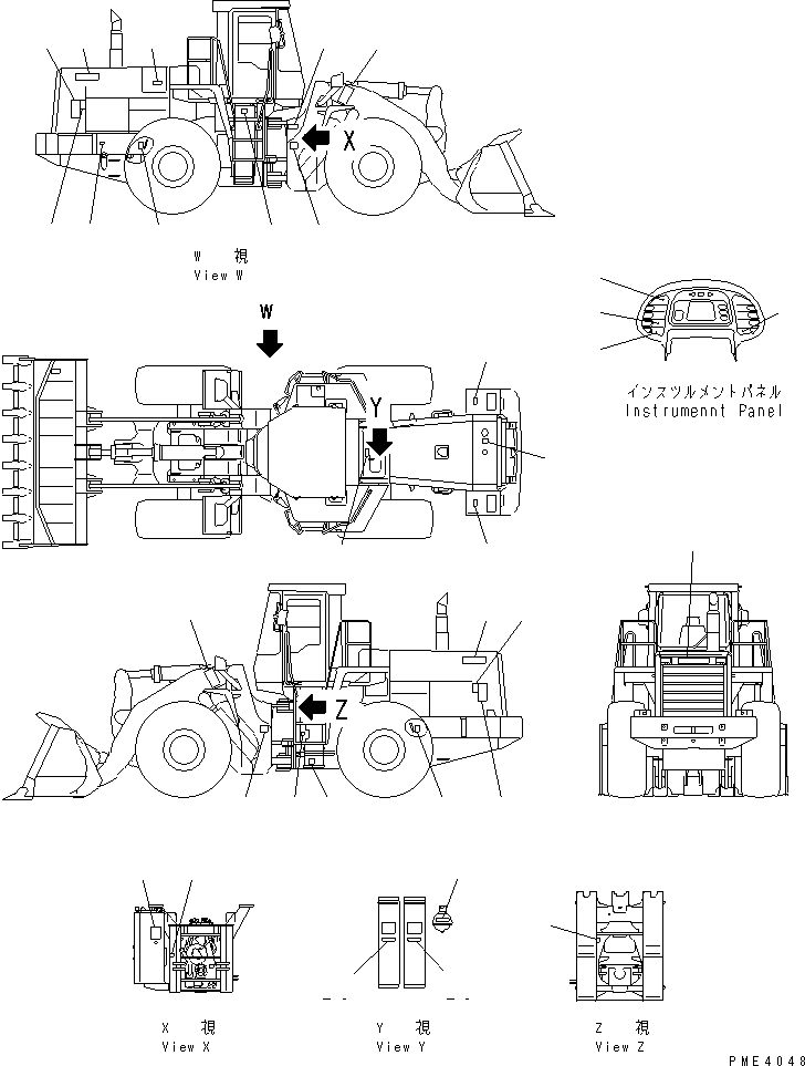 PLATE, SAFETY,HOOD 09805-16000 KOMATSU