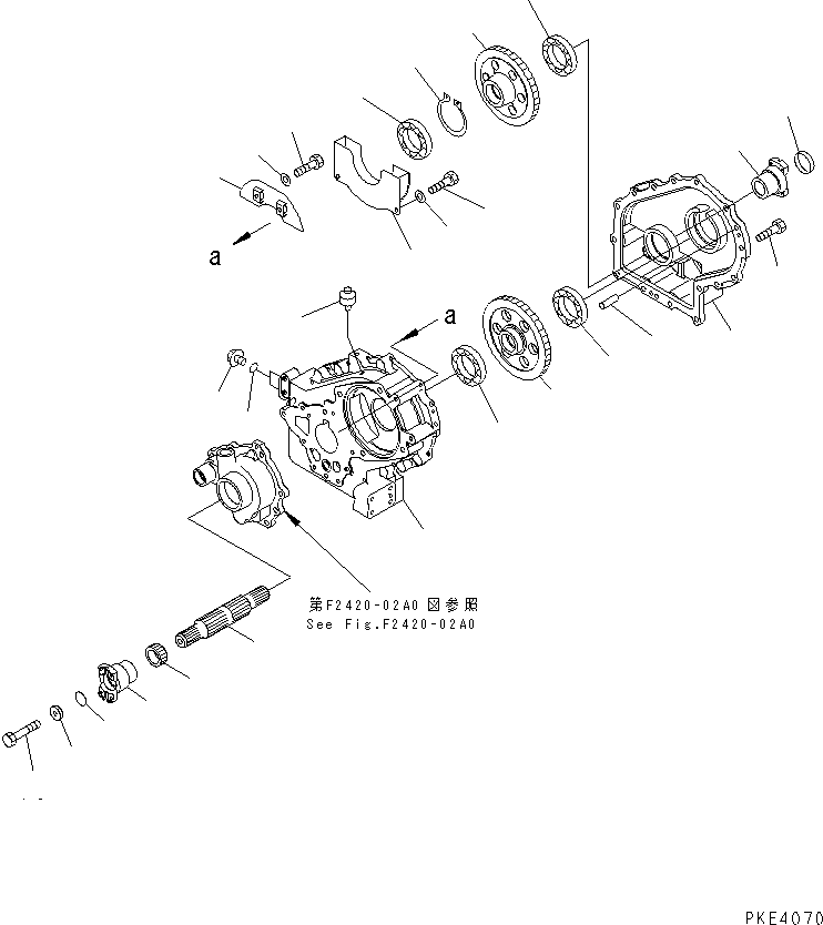 WORM 415-17-23850 KOMATSU