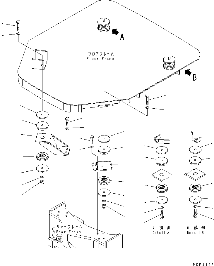 Опора 415-54-23140 KOMATSU