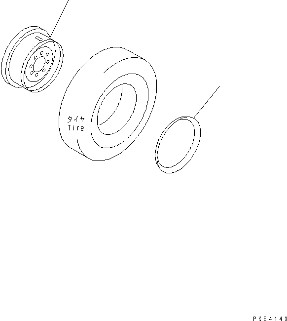 WHEEL ASS'Y 415-Z34-2100 KOMATSU