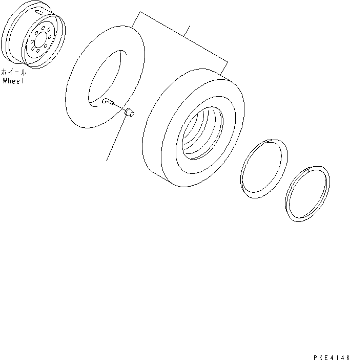 TIRE ASS'Y 42A-Y71-1300 KOMATSU