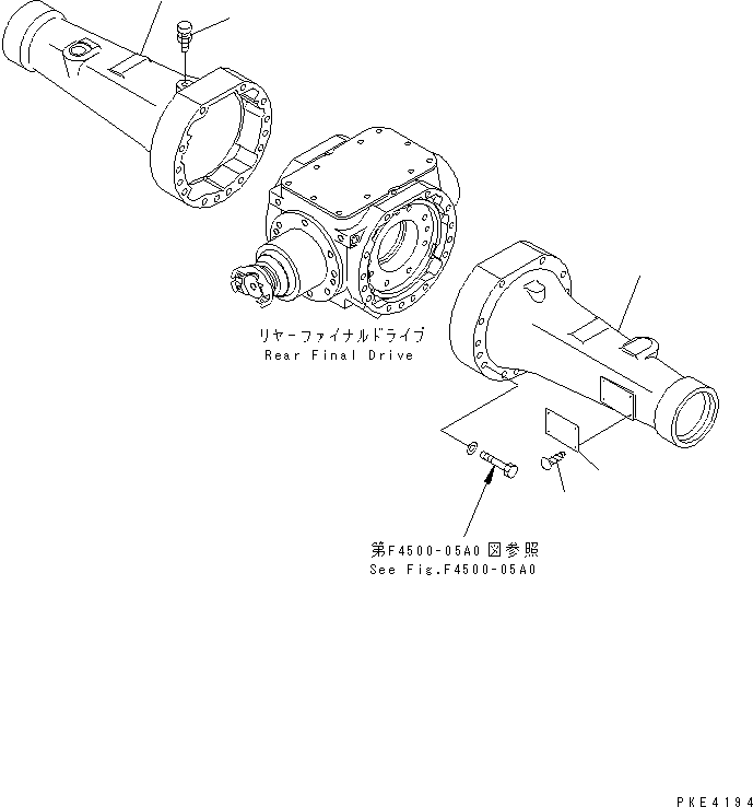 HOUSING,L.H. 415-23-23211 KOMATSU