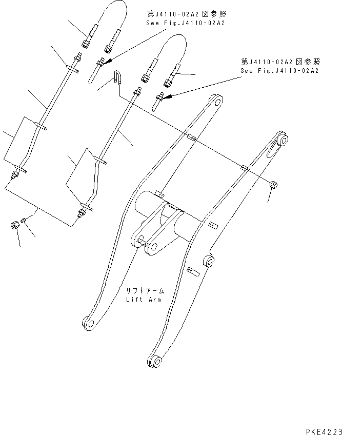 Трубка правая 415-877-2140 KOMATSU