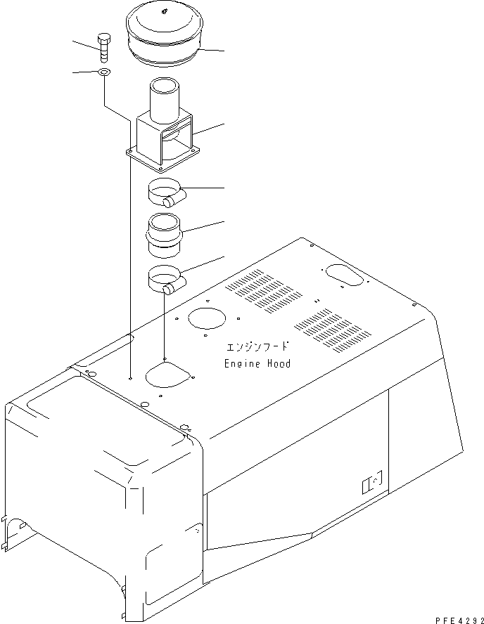PRECLEANER 421-U12-2011 KOMATSU
