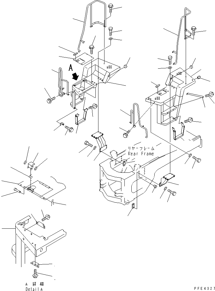 FLOOR ASS'Y,R.H. 421-V33-2101 KOMATSU