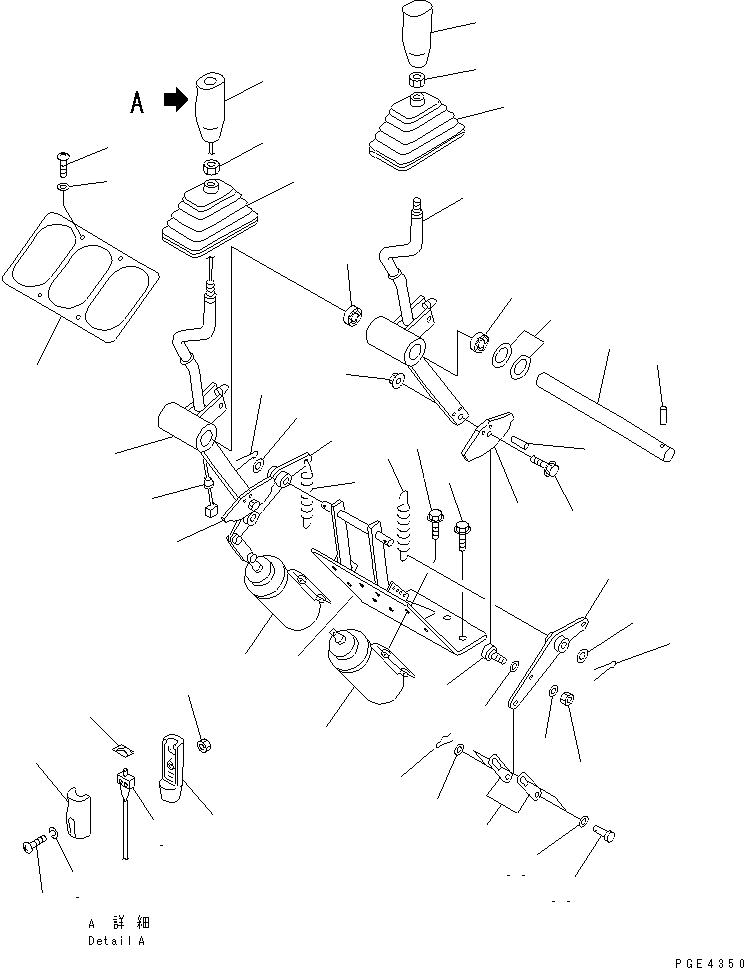LEVER ASS'Y,LIFT 421-43-28610 KOMATSU