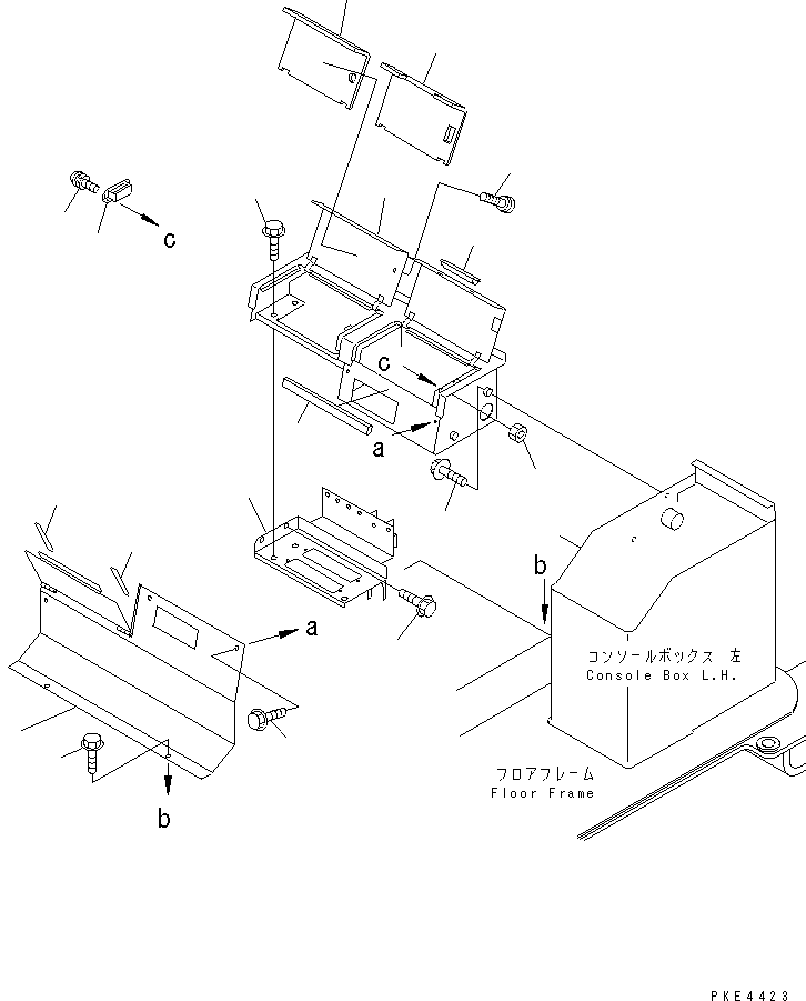 BOX,REAR CONSOLE \0\421-54-22730 KOMATSU