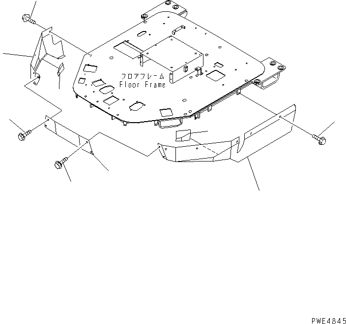 Крышка правая 423-54-24750 KOMATSU
