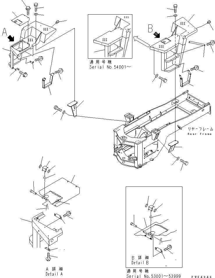 FLOOR,R.H. 421-54-23831 KOMATSU