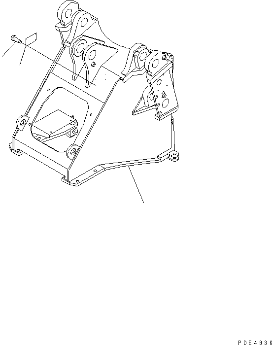 FRAME,FRONT (REWORK) 421-877-2411 KOMATSU