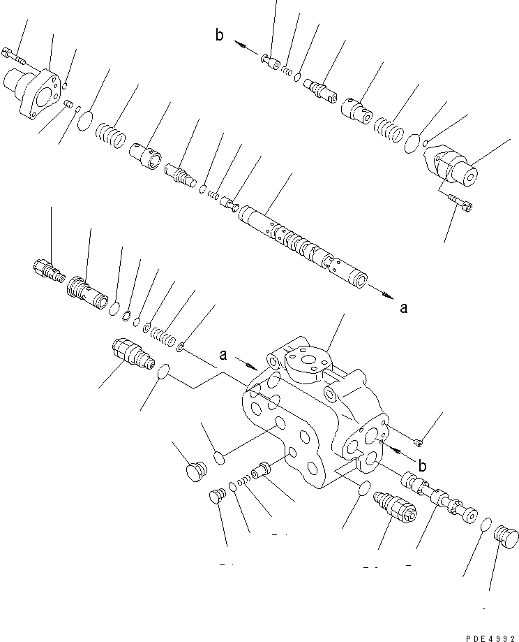 VALVE ASS'Y,STEERING DEMAND \0\424-64-15712 KOMATSU