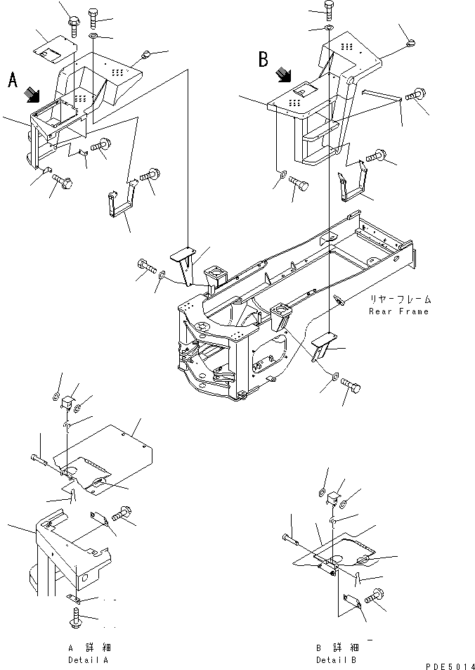 FLOOR,L.H. 421-S95-3561 KOMATSU