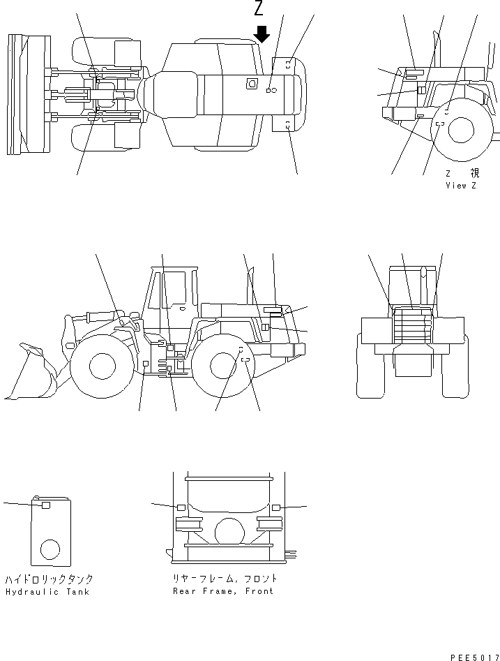 Табличка смазки 421-93-21350 KOMATSU