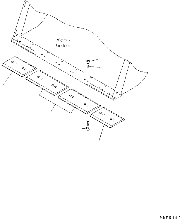 EDGE,CENTER 421-T79-2160 KOMATSU