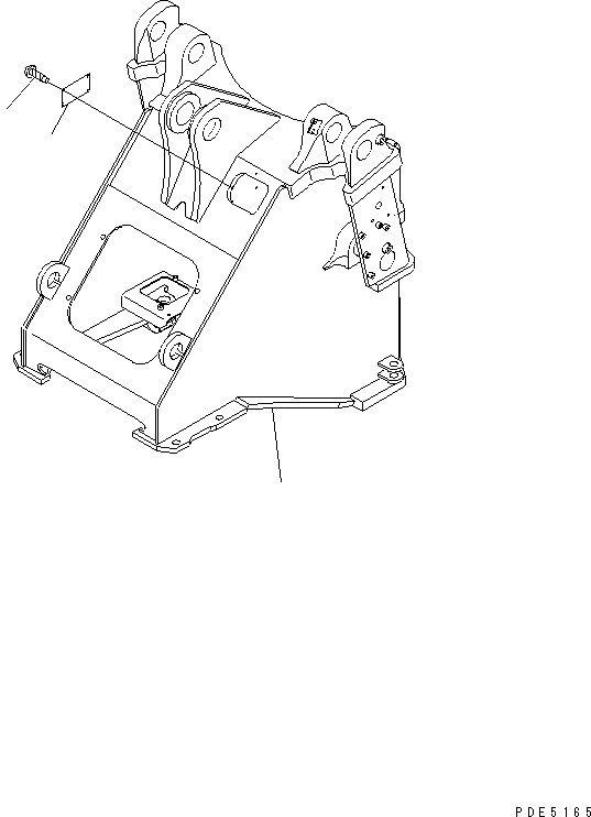 FRAME,FRONT 424-46-21111 KOMATSU