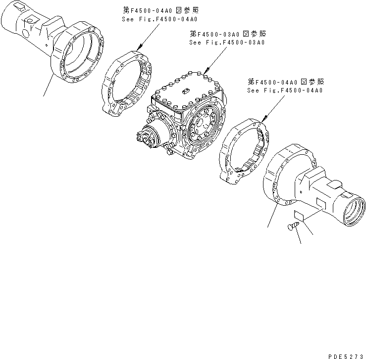 AXLE ASS'Y,REAR (423-23-20001) KOMATSU