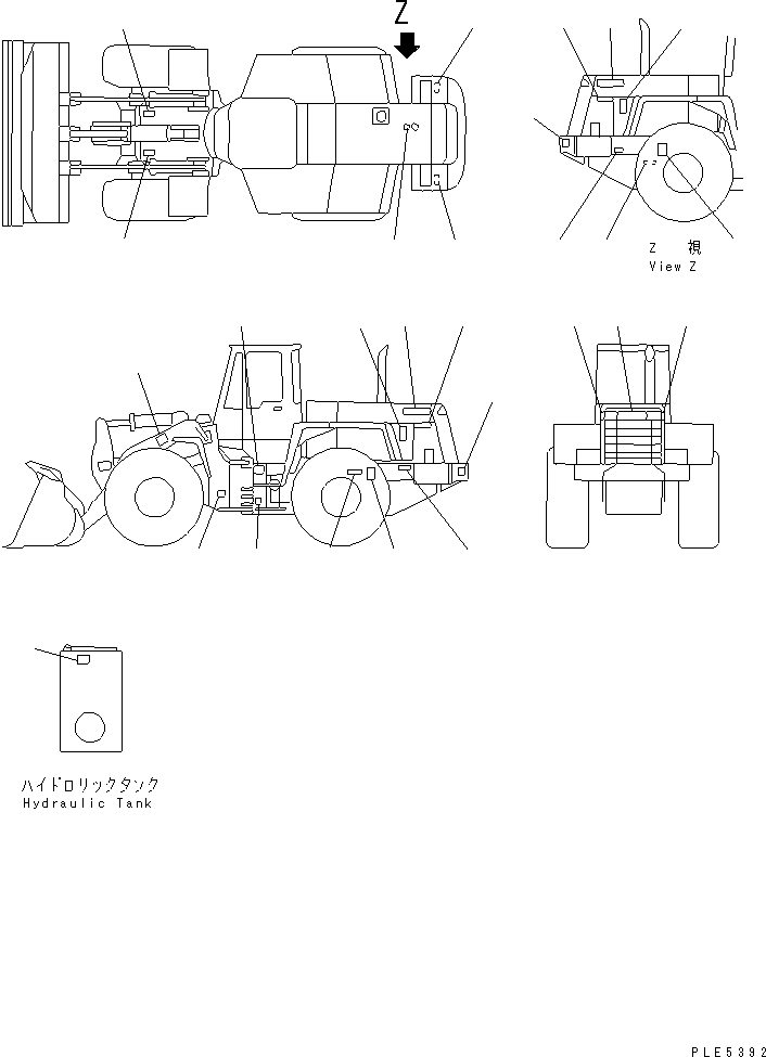 Табличка смазки 419-V06-2131 KOMATSU