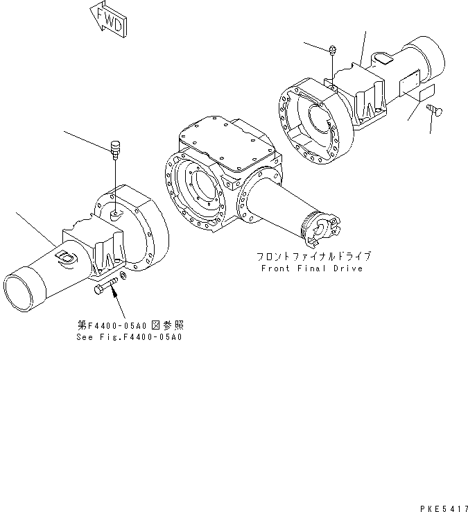 HOUSING,R.H. 416-22-23210 KOMATSU