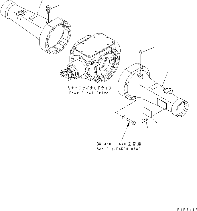 HOUSING,L.H. 416-23-23210 KOMATSU