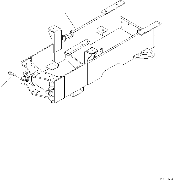 Задняя рама 416-46-22501 KOMATSU